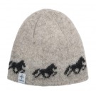 Kidka Fákur Lue i ull med hester i tølt thumbnail