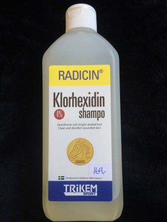 Trikem Klorhexidinshampo 600 ml.